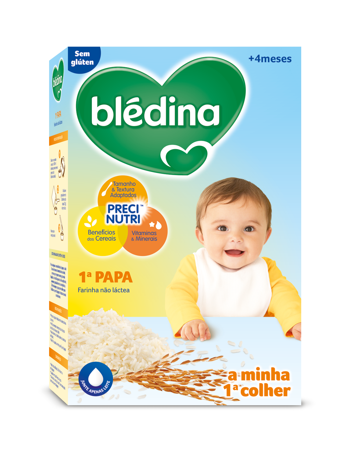 FARINHA PRIM PAPA NL S/G 200G BLEDINA 4M